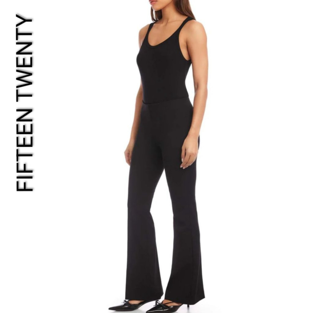 Women's FIFTEEN TWENTY Black Boot Cut Flare Pants XS minimalist basic essential